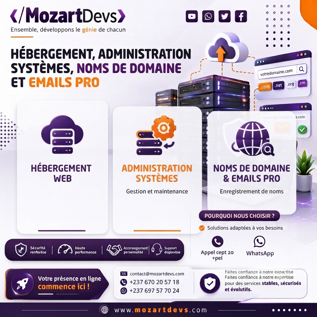 hebergement email pro